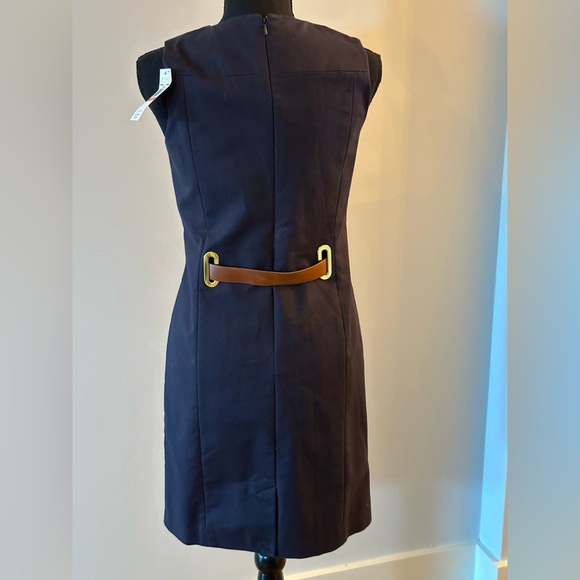 Michael Kors Navy Belted Sheath Dress – Size 2 (NWT) main image 4